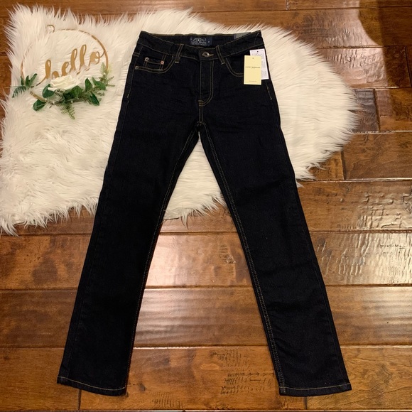 Lucky Brand Authentic Skinny Dark Wash Jeans Size 10 Adjustable Waistband New - Picture 1 of 4